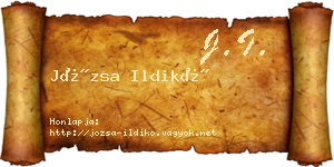 Józsa Ildikó névjegykártya